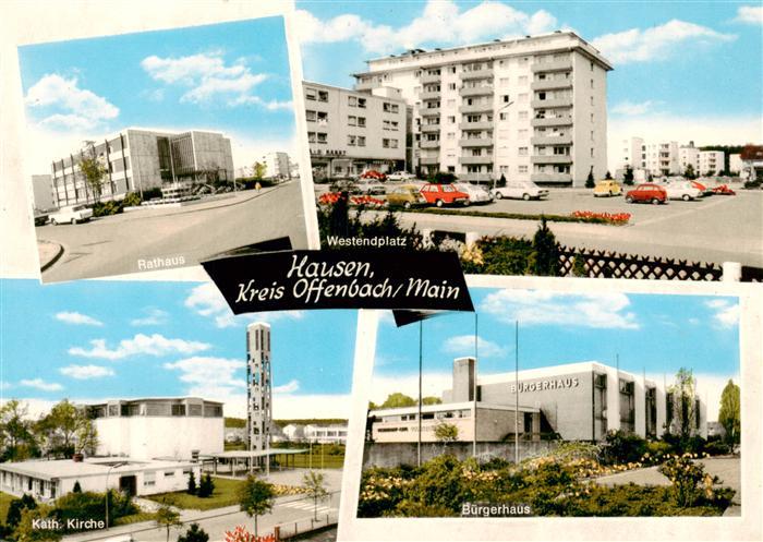 Hausen Offenbach Rathaus Westendplatz Kirche Buergerhaus