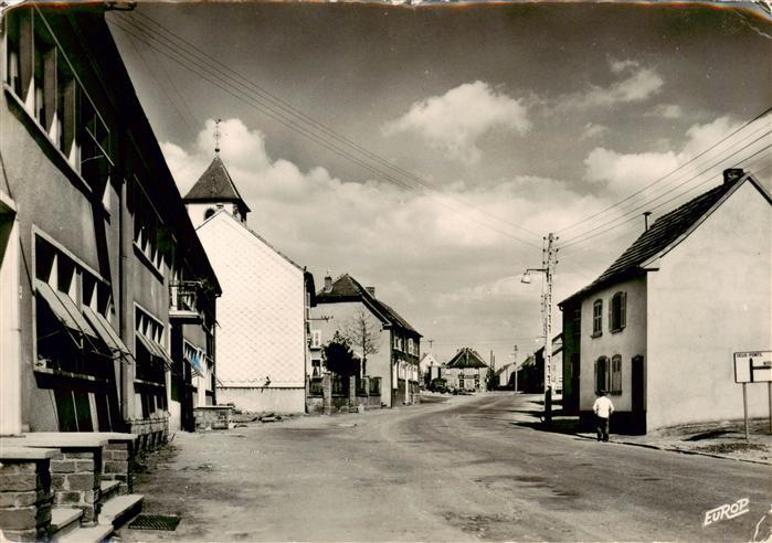 Neunkirch-les-Sarreguemines 67 Bas-Rhin Elsass Rue Principale