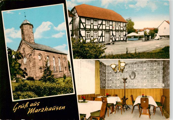 Marzhausen Witzenhausen Kirche Gaststaette Hotel Gastraum