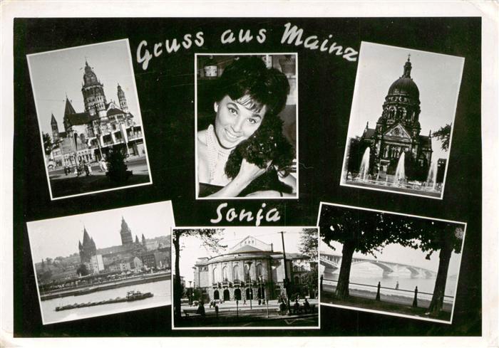 Mainz  Rhein Dom Rheinpartie Theater Sonja