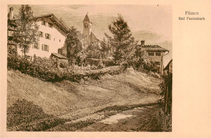 Bad Faulenbach Fuessen Kuenstlerkarte
