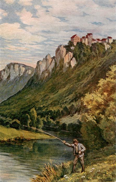 Schloss Wildenstein Leibertingen Panorama Angler