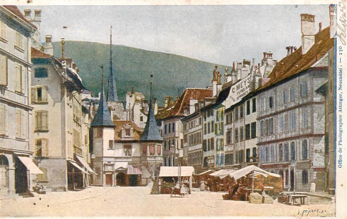 Neuchatel NE Marktplatz