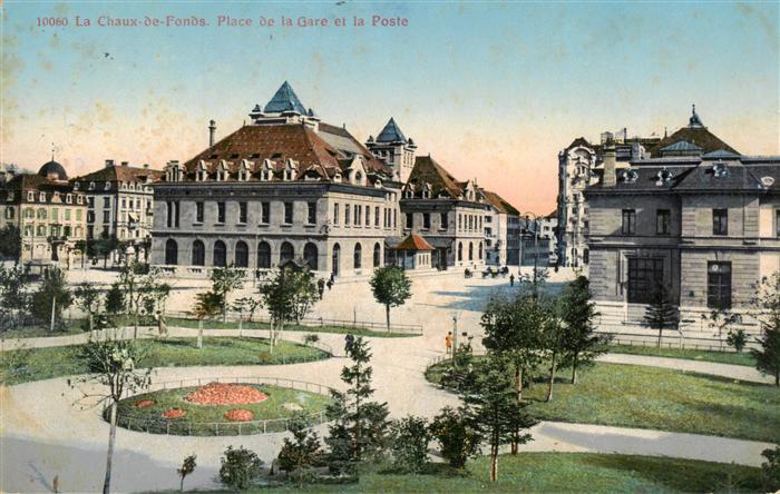 La Chaux-de-Fonds NE Place de la Gare et la Poste