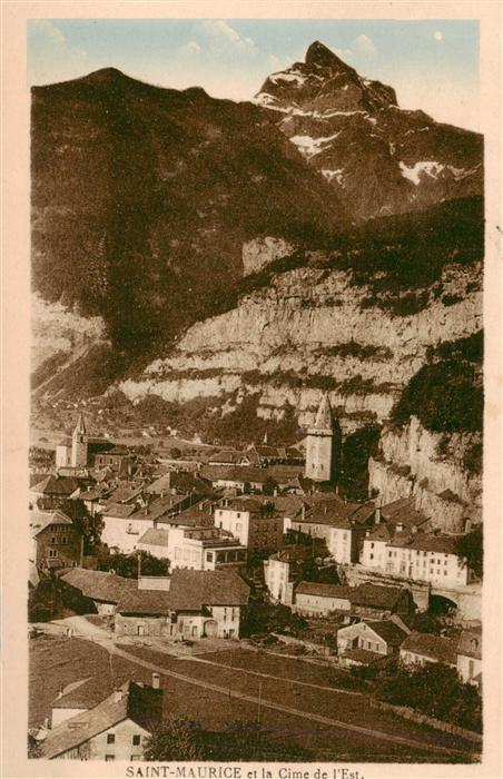 St Maurice  Valais VS et la Cime de l'Est