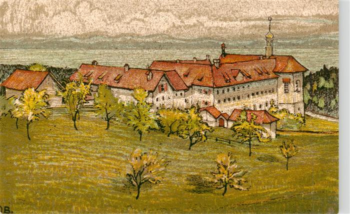 St Gallen SG Nonnenkloster Notkersegg Steinzeichnung
