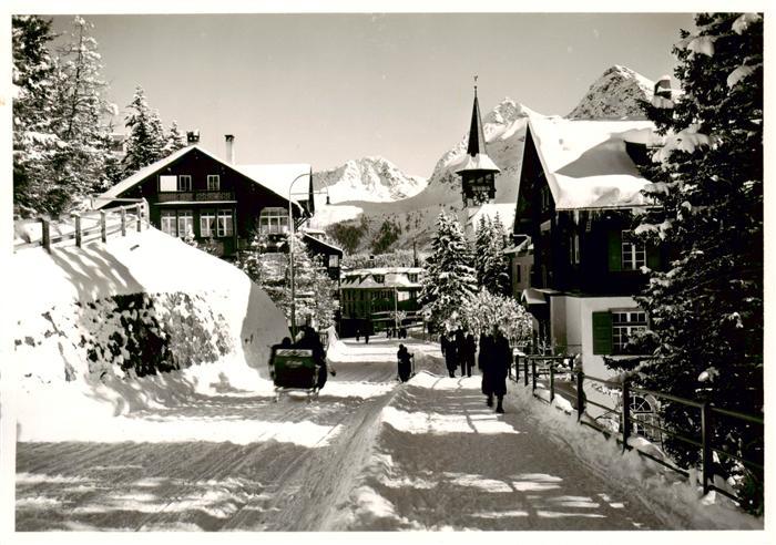 Arosa GR Strassenpartie im Winter