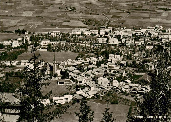 Scuol Schuls GR Fliegeraufnahme