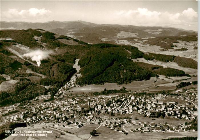Neustadt  Schwarzwald Titisee-Neustadt Fliegeraufnahme mit Hochfirst und Feldber
