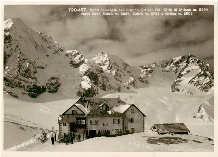 Gran Zebru Koenigspitze 3860m Ortlergruppe Dolomiti IT Sport Invernale nel Grupp