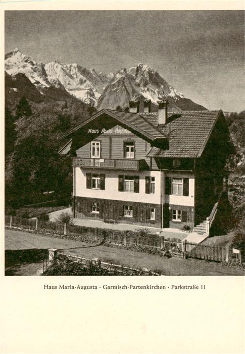 GARMISCH-PARTENKIRCHEN Bayern Haus Maria Augusta