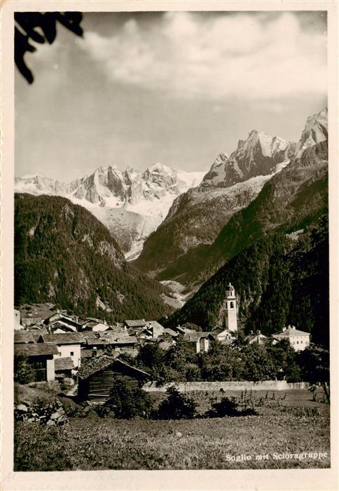 Soglio GR mit Scioragruppe