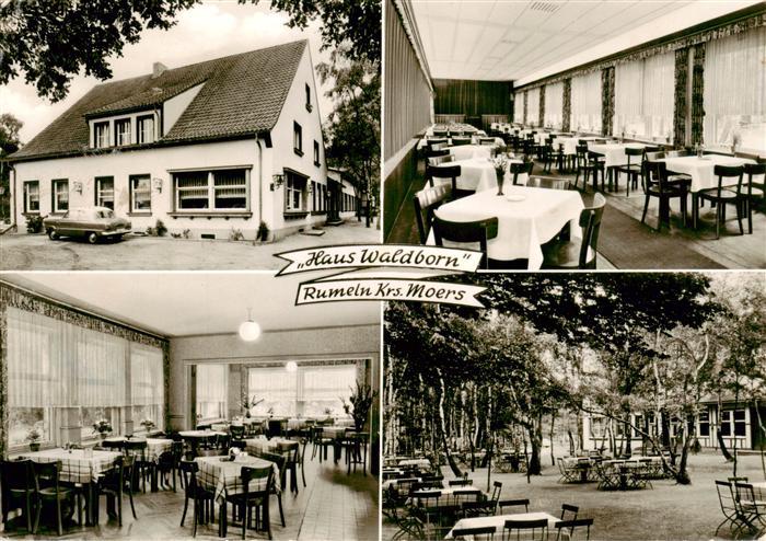 Rumeln-Kaldenhausen Haus Waldborn Gaststaette im Walde Gastraeume Gartenwirtscha