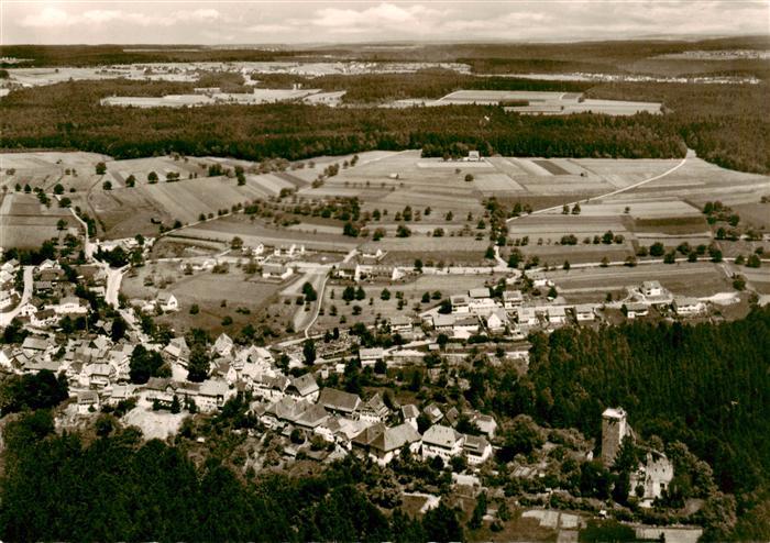 Zavelstein Kleinste Stadt Wuerttembergs Fliegeraufnahme