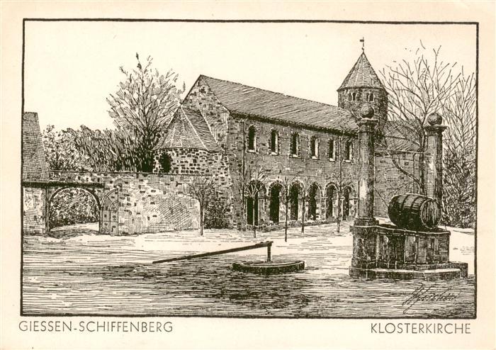 Schiffenberg Giessen Klosterkirche Kuenstlerkarte