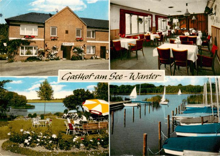 Warder Segeberg Gasthof am See Gastraum Bootsanleger