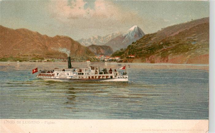 Figino Serenza TI Lago di Lugano Raddampfer