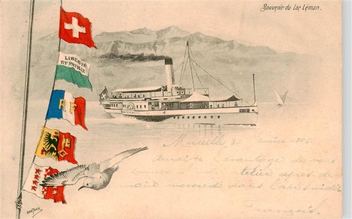 Marseille 13 Lac Leman Dampfer