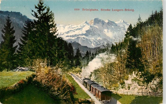 Bruenigbahn Bruenig OW Strecke Lungern Bruenig