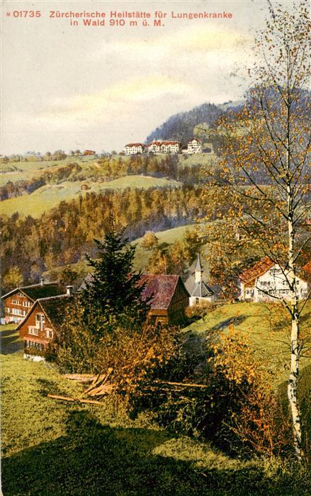 Wald ZH Zuercherische Heilstaette fuer Lungenkranke