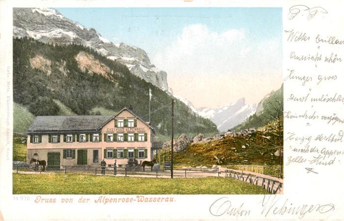 Wasserau Wasserauen IR Gasthaus Alpenrose