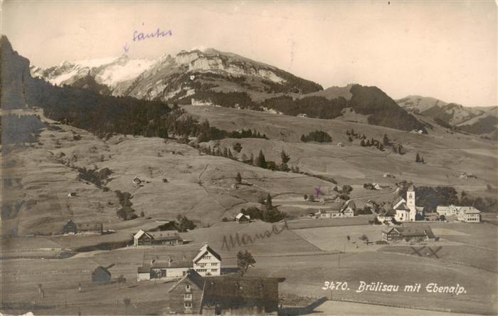 Bruelisau IR mit Ebenalp Militaerkarte