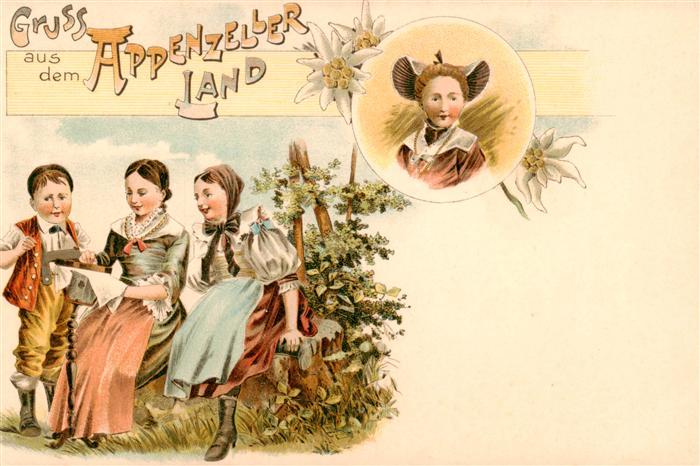 Appenzeller Land IR Kinder in Landestracht