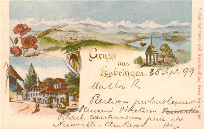 Leubringen Biel BE Panorama Ortspartie