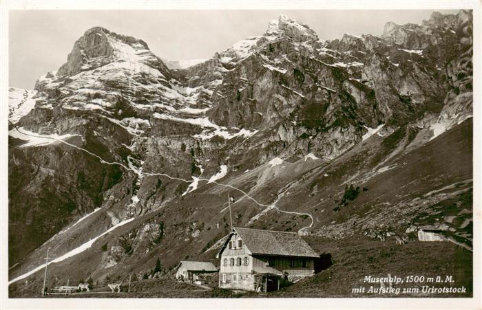 Musenalp 1500m NW mit Aufstieg zum Urirotstock