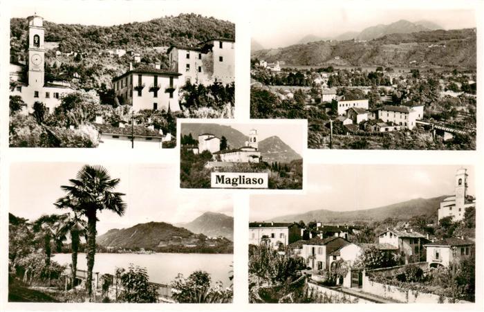 Magliaso TI Kirche Teilansichten Panorama