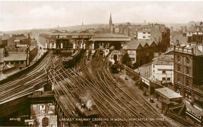 Newcastle  UK-Upon-Tyne North East Largest Railway in World