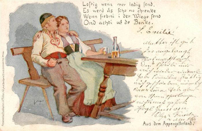 Appenzeller Land IR Paar im Wirtshaus