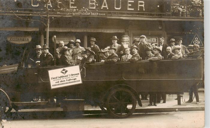 BERLIN  CITY Lloyd Luftdienst Transfer mit Cafe Bauer