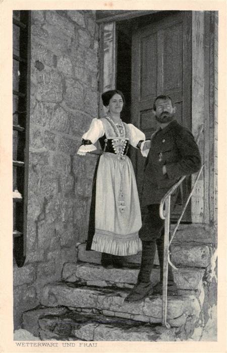 Saentis 2504m AR Wetterwart mit Frau