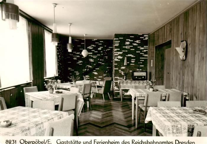 Oberpoebel Schmiedeberg Gaststaette und Ferienheim des Reichsbahnamtes Dresden