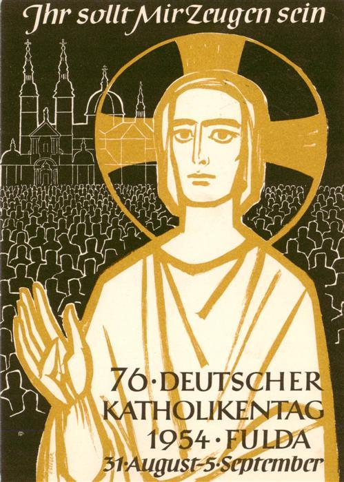 FULDA Hessen 76. Deutscher Katholikentag 1954