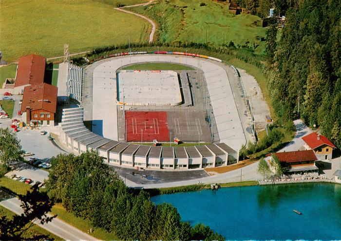Inzell Traunstein Bayern Sport Stadion Fliegeraufnahme