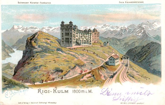 Rigi Kulm Kulm Hotel mit Vierwaldstaettersee