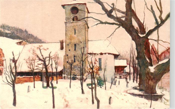 Weinfelden TG Ortsmotiv Kuenstlerkarte