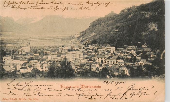 Ragaz Bad SG mit Wartenstein