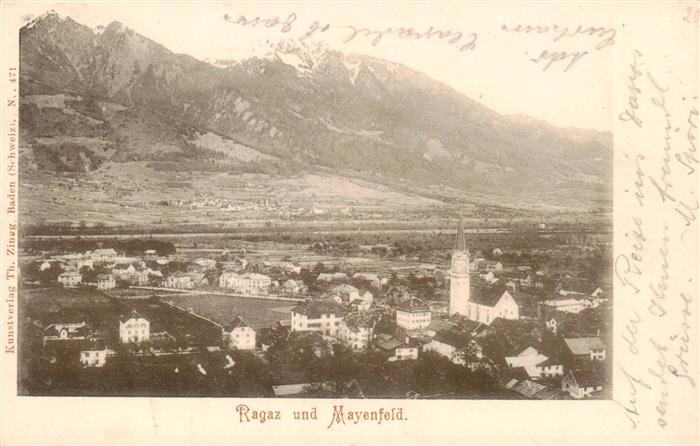 Ragaz Bad SG und Mayenfeld Panorama