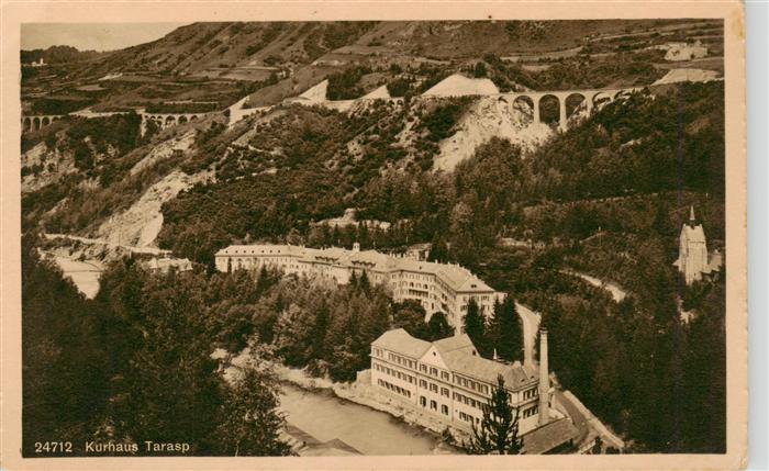 Tarasp Kurhaus Tarasp Fliegeraufnahme