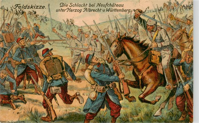 Neufchateau 88 Vosges Die Schlacht bei Neufchateau unter Herzog Albrecht von Wue
