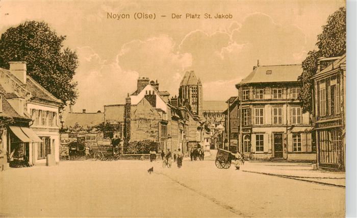 Noyon 60 Der Platz St Jakob