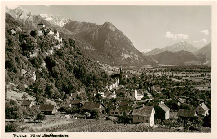 Vaduz Liechtenstein FL Panorama