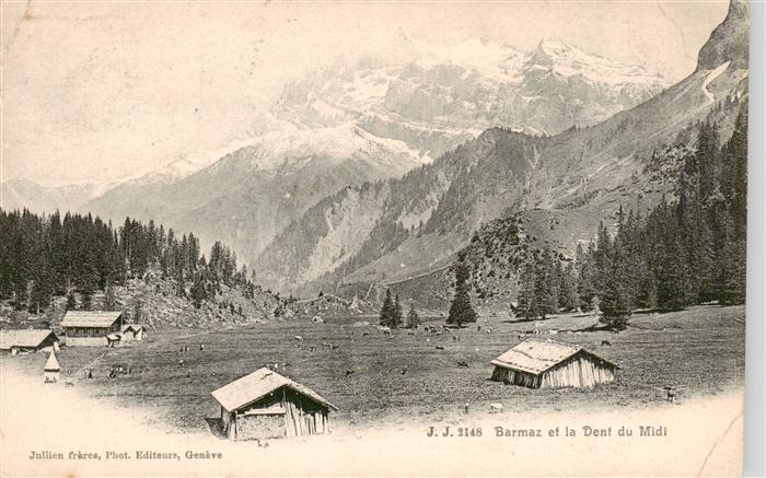 Barmaz Champery VS et la Dent du Midi