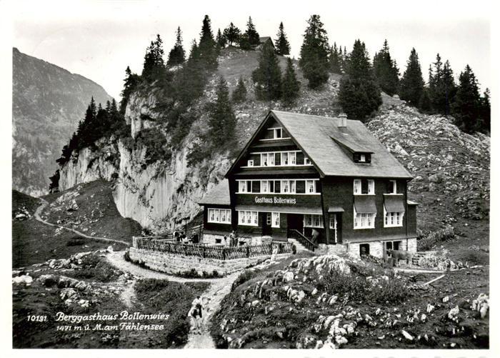 Bollenwies 1471m Berggasthaus Faehlensee IR Berggasthaus Bollenwies