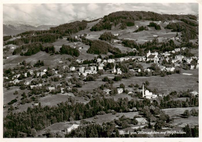 Wolfhalden AR Blick von Wienachten