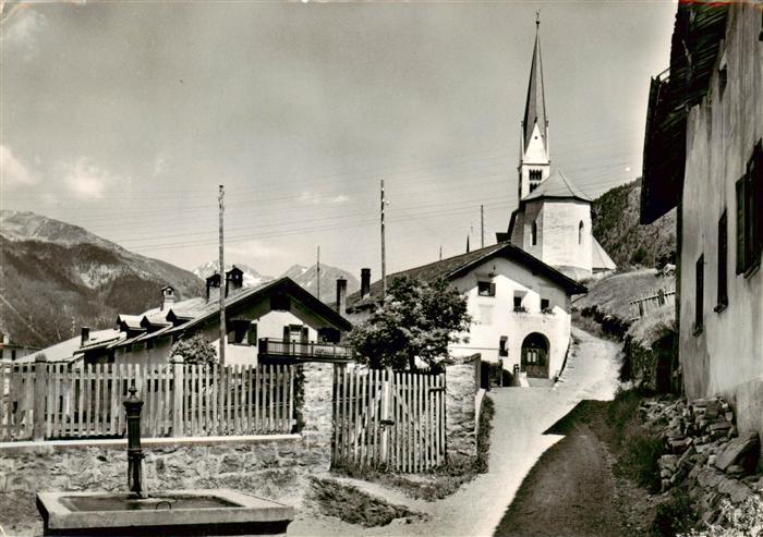 Zernez GR Ortsmotiv mit Kirche