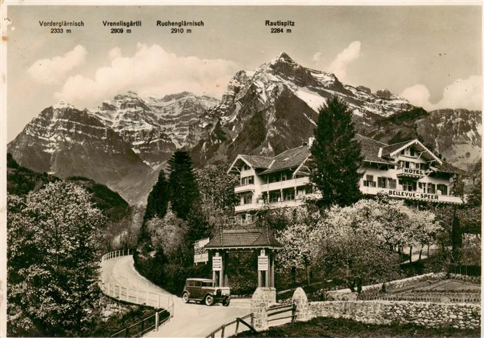 Weesen  Walensee SG Hotel Bellevue Speer Alpen
